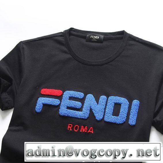 4色可選 半袖Tシャツ 大人カジュアル夏ファッション2019 今風の着こなし新品 FENDI フェンディ