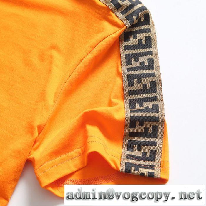 今年春夏ファション流行り 2019年春夏のトレンドアイテム FENDI フェンディ 半袖Tシャツ 4色可選