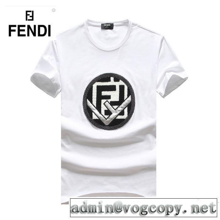 FENDI フェンディ 半袖Tシャツ 3色可選 定番のスタイル春夏限定 快適な着心地 2019即旬な装いに