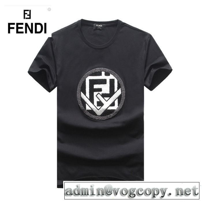 FENDI フェンディ 半袖Tシャツ 3色可選 定番のスタイル春夏限定 快適な着心地 2019即旬な装いに