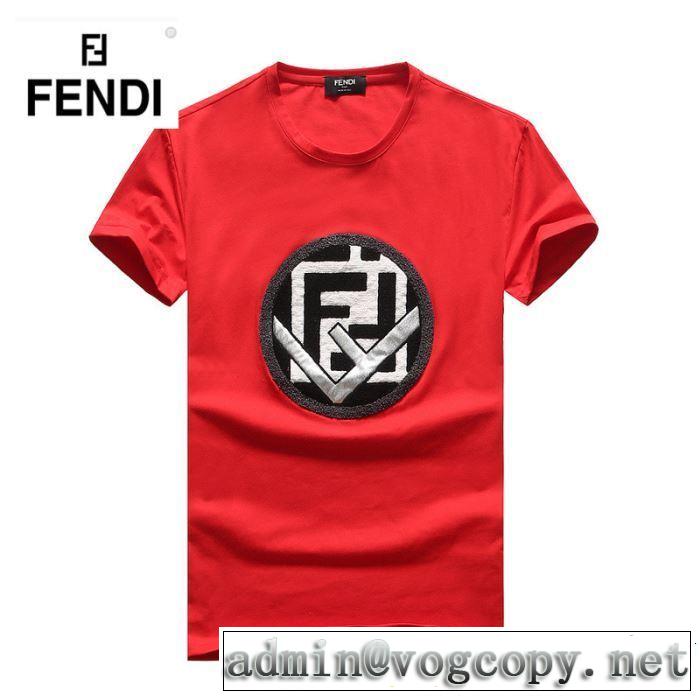 FENDI フェンディ 半袖Tシャツ 3色可選 定番のスタイル春夏限定 快適な着心地 2019即旬な装いに