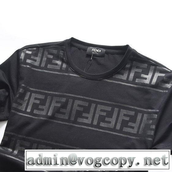 クラシカルな雰囲気 2019年の夏のマスト 春夏らしい華やか FENDI フェンディ 半袖Tシャツ 4色可選