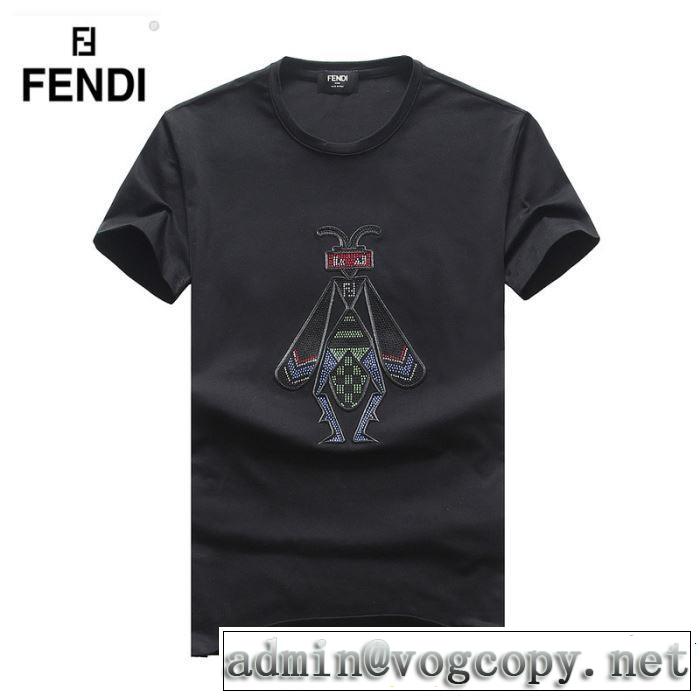 目を引く春夏トップス FENDI フェンディ 半袖Tシャツ 3色可選 2019夏ファション新品 きれいめ上品に