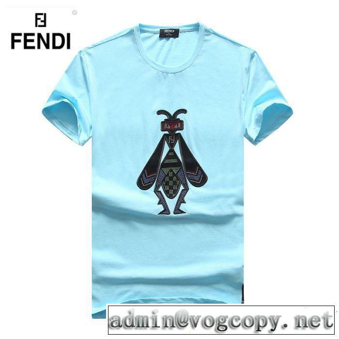 目を引く春夏トップス FENDI フェンディ 半袖Tシャツ 3色可選 2026夏