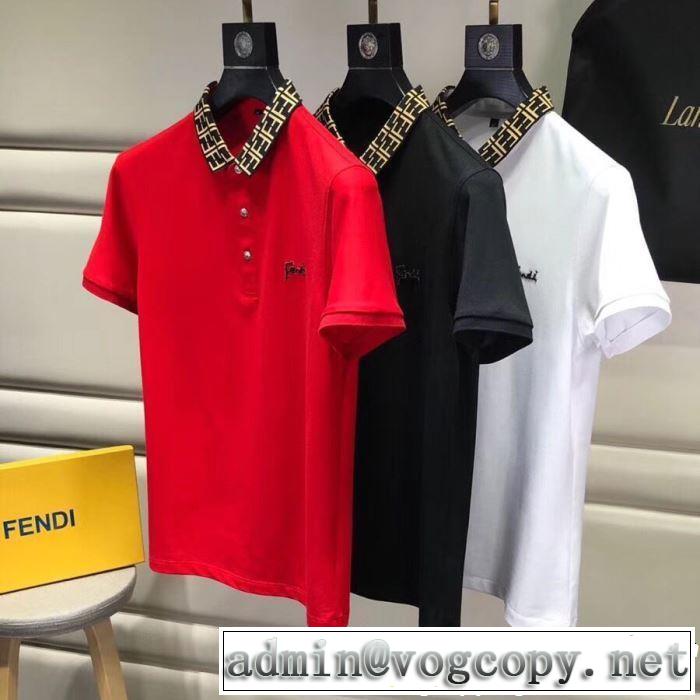 すっきりした印象に FENDI フェンディ 半袖Tシャツ 3色可選 2019年夏の一押しファッションアイテム