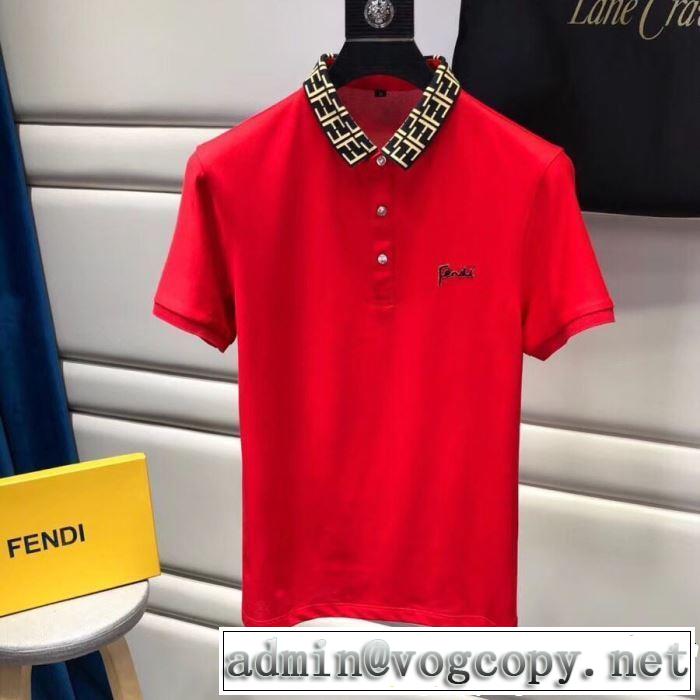 すっきりした印象に FENDI フェンディ 半袖Tシャツ 3色可選 2019年夏の一押しファッションアイテム