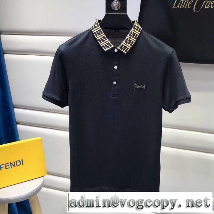 すっきりした印象に FENDI フェンディ 半袖Tシャツ 3色可選 2019年夏の一押しファッションアイテム