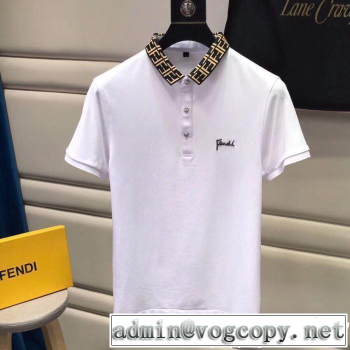 すっきりした印象に FENDI フェンディ 半袖Tシャツ 3色可選 2019年夏の一押しファッションアイテム
