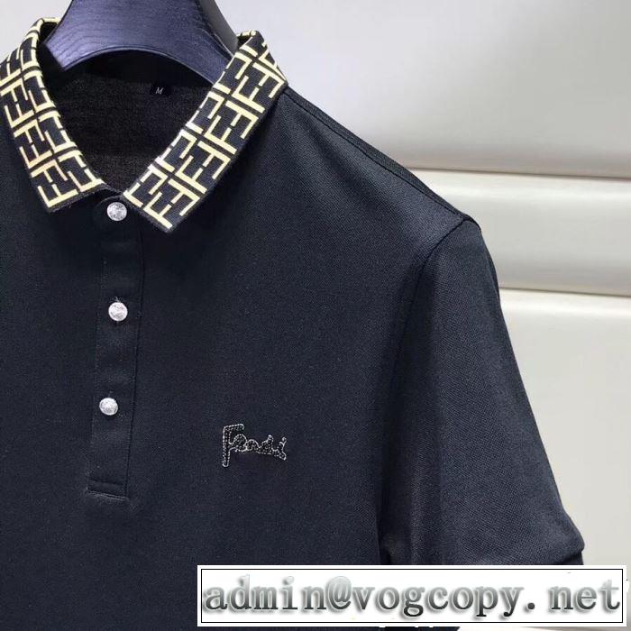 すっきりした印象に FENDI フェンディ 半袖Tシャツ 3色可選 2019年夏の一押しファッションアイテム