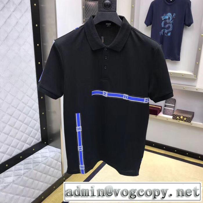 2色可選 半袖Tシャツ 海外セレブは大人気 2019春夏は人気定番 夏にぴったり上品 FENDI フェンディ