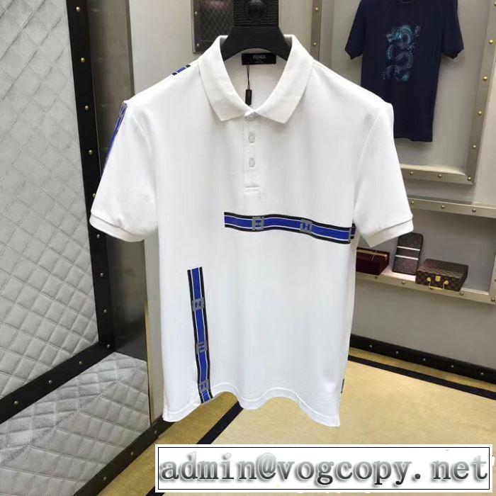 2色可選 半袖Tシャツ 海外セレブは大人気 2019春夏は人気定番 夏にぴったり上品 FENDI フェンディ