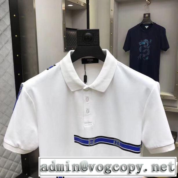 2色可選 半袖Tシャツ 海外セレブは大人気 2019春夏は人気定番 夏にぴったり上品 FENDI フェンディ
