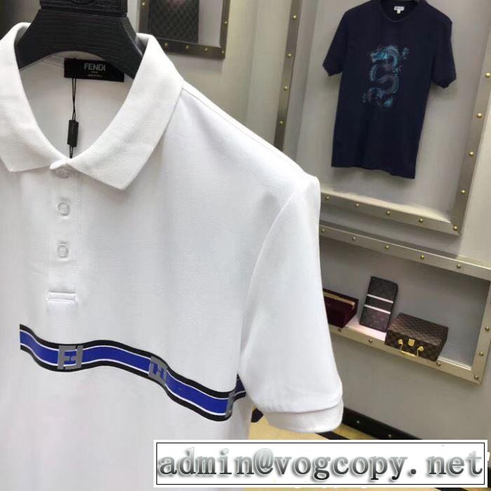 2色可選 半袖Tシャツ 海外セレブは大人気 2019春夏は人気定番 夏にぴったり上品 FENDI フェンディ
