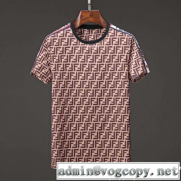 FENDI フェンディ 半袖Tシャツ 2色可選 春夏シンプルファッションでOK！ 2019年最新ファッション