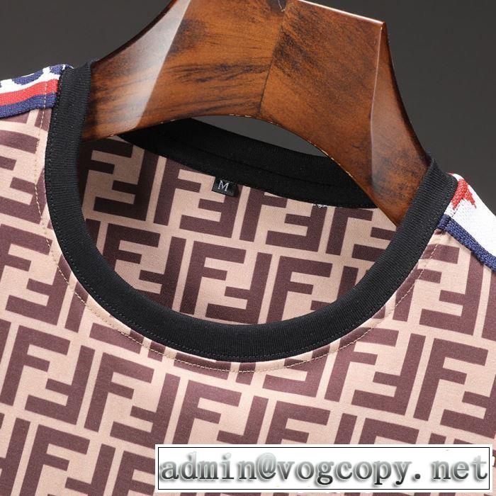 FENDI フェンディ 半袖Tシャツ 2色可選 春夏シンプルファッションでOK！ 2019年最新ファッション