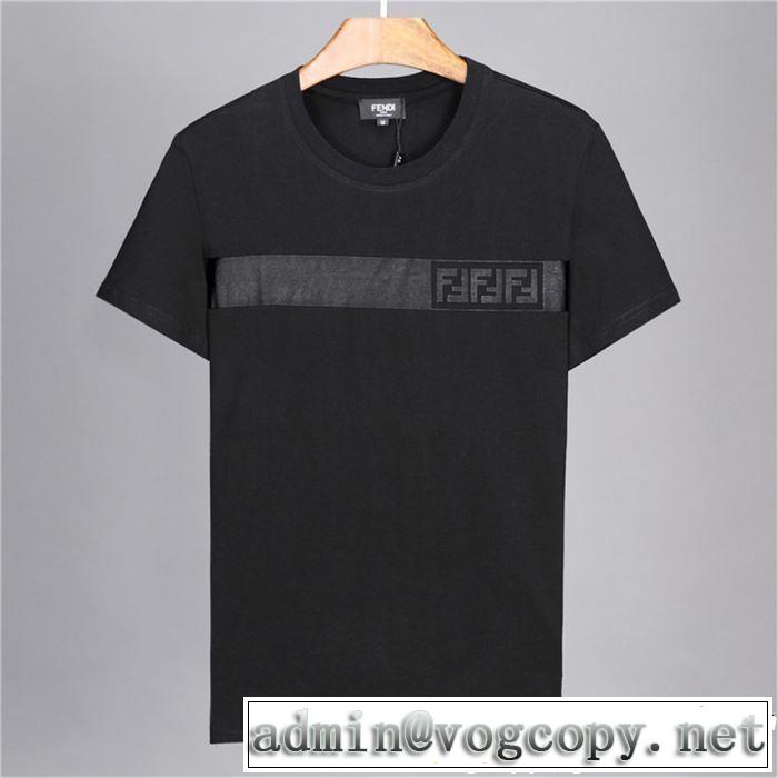 春色の最旬の人気アイテム 2019春夏も引き続きトレンド FENDI フェンディ 半袖Tシャツ 2色可選