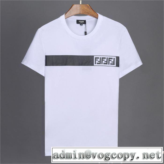 春色の最旬の人気アイテム 2019春夏も引き続きトレンド FENDI フェンディ 半袖Tシャツ 2色可選