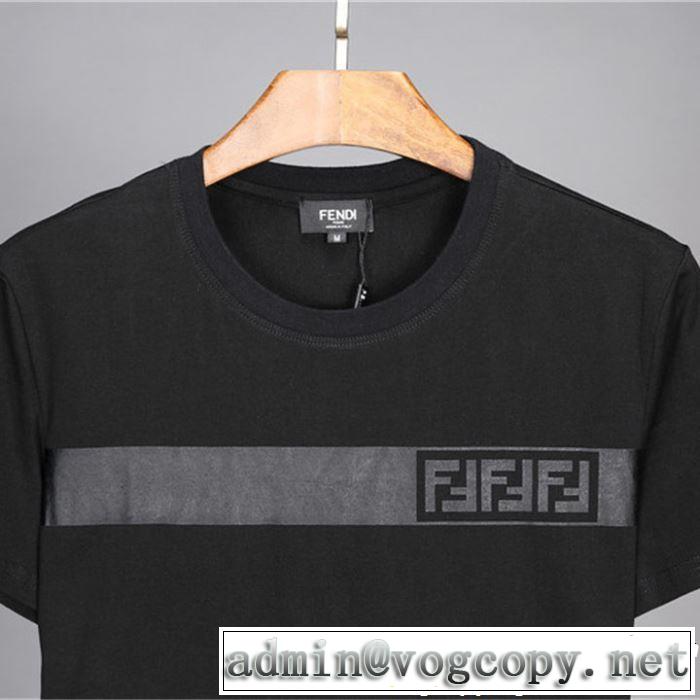 春色の最旬の人気アイテム 2019春夏も引き続きトレンド FENDI フェンディ 半袖Tシャツ 2色可選