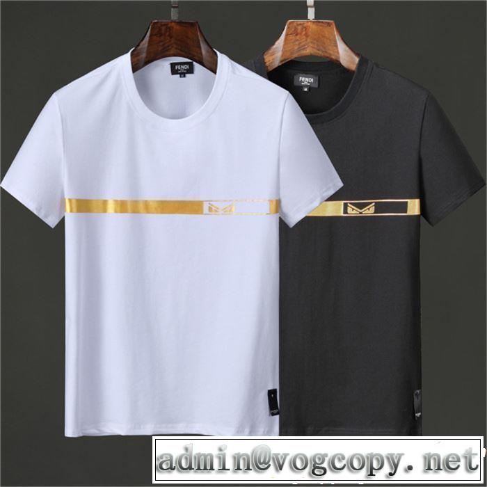 今季トレンドの限定アイテム FENDI フェンディ 半袖Tシャツ 2色可選 2019年春夏のトレンドアイテム