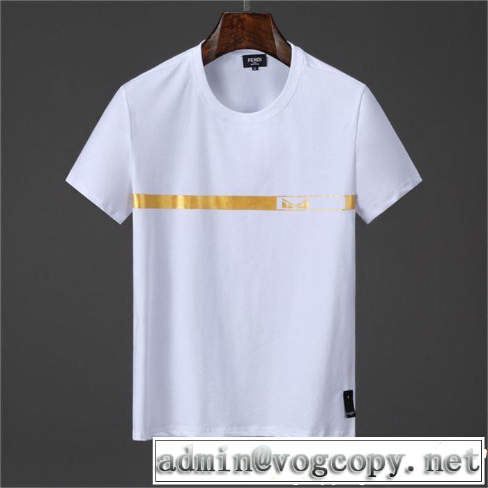 今季トレンドの限定アイテム FENDI フェンディ 半袖Tシャツ 2色可選 2019年春夏のトレンドアイテム