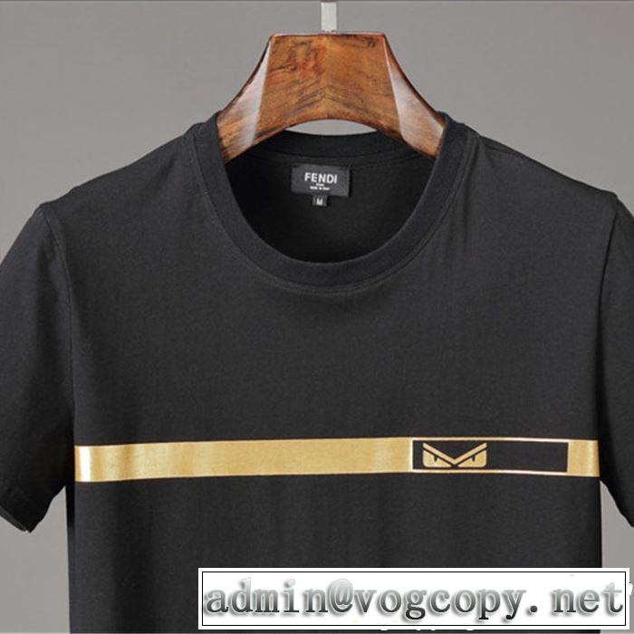 今季トレンドの限定アイテム FENDI フェンディ 半袖Tシャツ 2色可選 2019年春夏のトレンドアイテム
