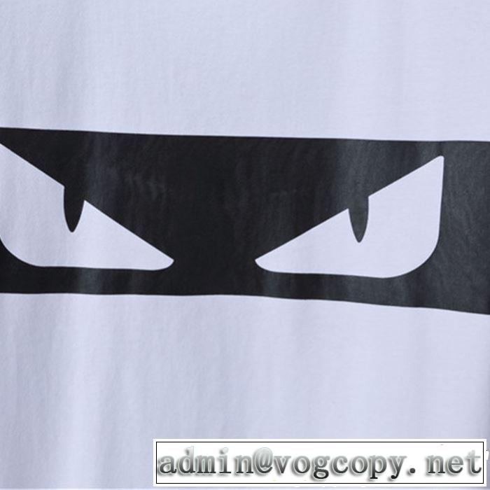 2019夏色っぽさ FENDI フェンディ 半袖Tシャツ 2色可選 夏の王道　適度な上品さ この夏は注目新作