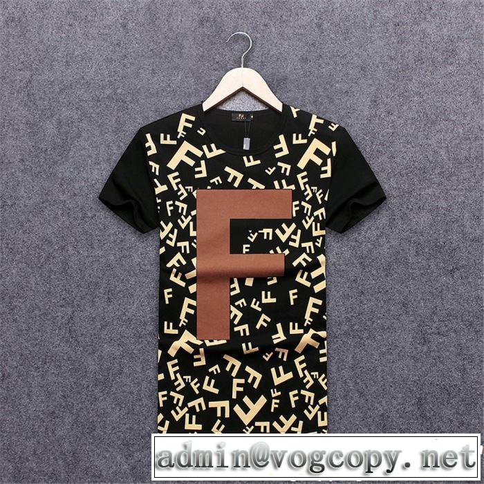 夏大人気のアイテム 2019年の春夏に着たい 大人の余裕が漂う FENDI フェンディ 半袖Tシャツ 3色可選