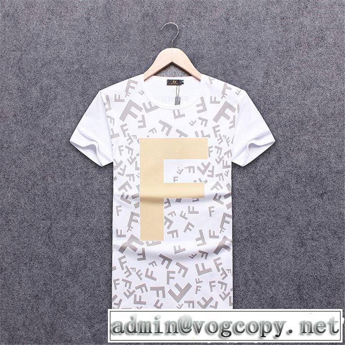 夏大人気のアイテム 2019年の春夏に着たい 大人の余裕が漂う FENDI フェンディ 半袖Tシャツ 3色可選