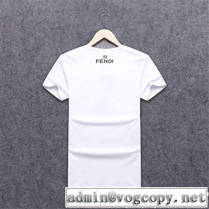 夏大人気のアイテム 2019年の春夏に着たい 大人の余裕が漂う FENDI フェンディ 半袖Tシャツ 3色可選