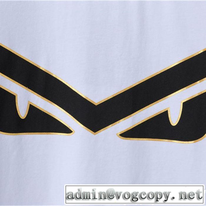 キレイめ感が強い FENDI フェンディ 半袖Tシャツ 2色可選 2019年夏の一押しファッションアイテム