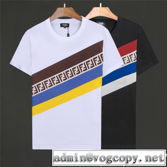 半袖Tシャツ 2色可選 おしゃれな夏ファッション2019 素敵カジュアル春夏新品 FENDI フェンディ