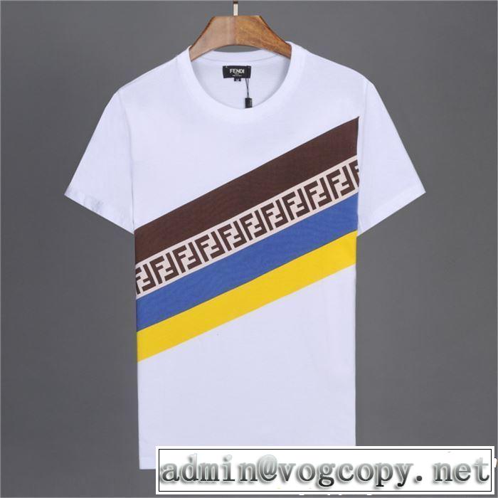 半袖Tシャツ 2色可選 おしゃれな夏ファッション2019 素敵カジュアル春夏新品 FENDI フェンディ