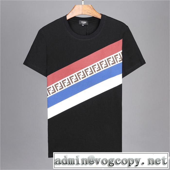 半袖Tシャツ 2色可選 おしゃれな夏ファッション2019 素敵カジュアル春夏新品 FENDI フェンディ