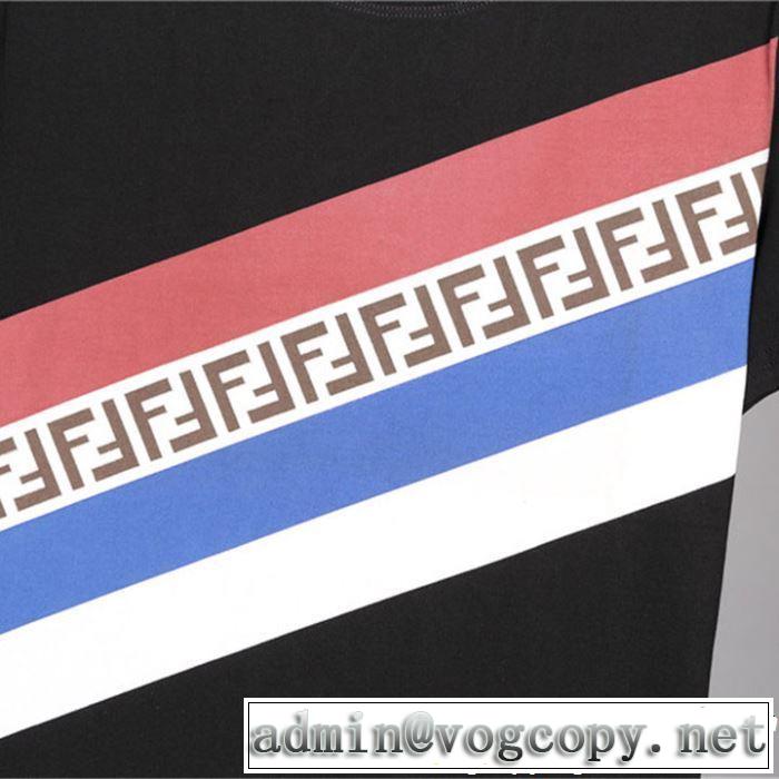 半袖Tシャツ 2色可選 おしゃれな夏ファッション2019 素敵カジュアル春夏新品 FENDI フェンディ