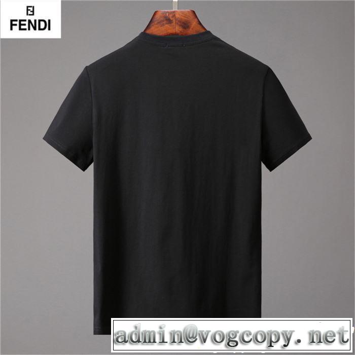 着るだけで上品なスタイル 【2019年】夏のファッション FENDI フェンディ 半袖Tシャツ 2色可選