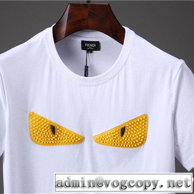 着るだけで上品なスタイル 【2019年】夏のファッション FENDI フェンディ 半袖Tシャツ 2色可選