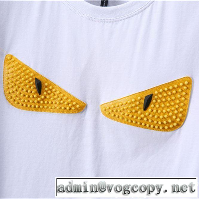 着るだけで上品なスタイル 【2019年】夏のファッション FENDI フェンディ 半袖Tシャツ 2色可選