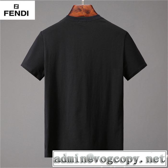 2019春夏トレンドアイテム FENDI フェンディ 半袖Tシャツ 2色可選 一押し注目ブランドファション