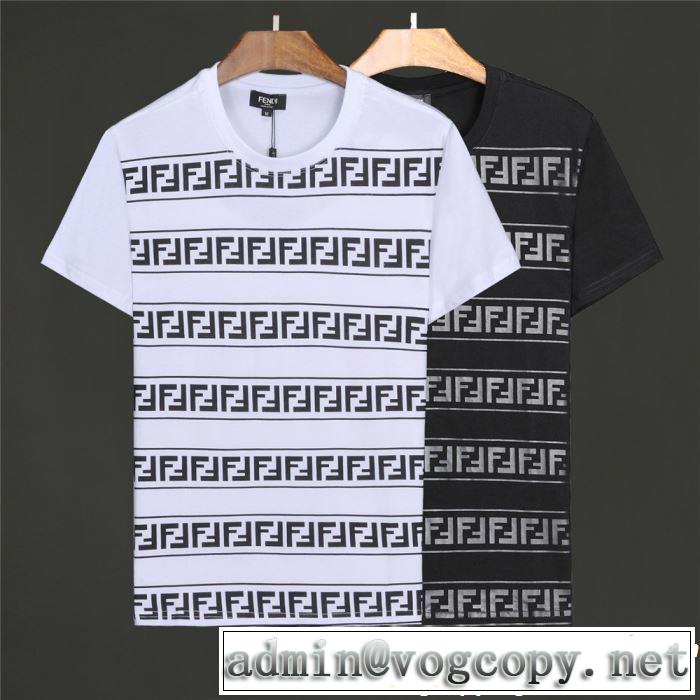 2色可選 半袖Tシャツ 今年の正解大人気新作 2019年の春夏に着たい 通勤の定番 FENDI フェンディ