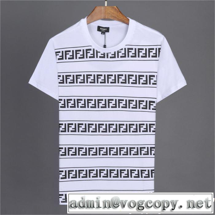 2色可選 半袖Tシャツ 今年の正解大人気新作 2019年の春夏に着たい 通勤の定番 FENDI フェンディ