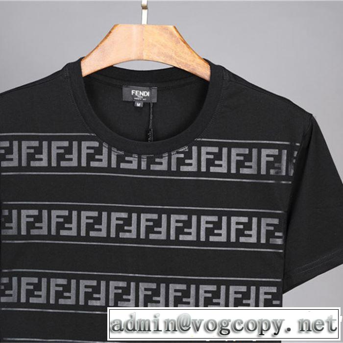 2色可選 半袖Tシャツ 今年の正解大人気新作 2019年の春夏に着たい 通勤の定番 FENDI フェンディ