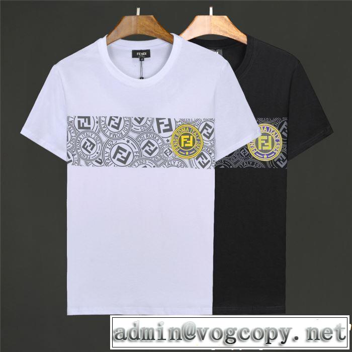 FENDI フェンディ 半袖Tシャツ 2色可選 定番のスタイル春夏限定 2019春夏も引き続き人気セール