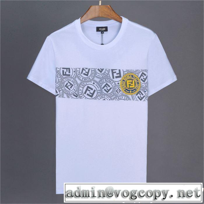 FENDI フェンディ 半袖Tシャツ 2色可選 定番のスタイル春夏限定 2019春夏も引き続き人気セール