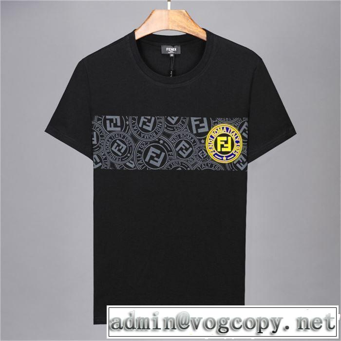 FENDI フェンディ 半袖Tシャツ 2色可選 定番のスタイル春夏限定 2019春夏も引き続き人気セール