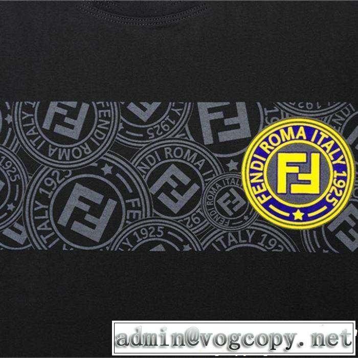 FENDI フェンディ 半袖Tシャツ 2色可選 定番のスタイル春夏限定 2019春夏も引き続き人気セール