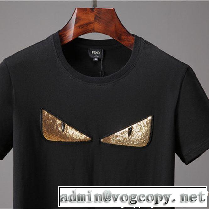 新作コレクションを見る 大人カジュアル夏ファッション2019 FENDI フェンディ 半袖Tシャツ 2色可選