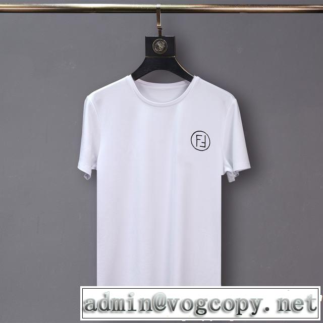 FENDI フェンディ 半袖Tシャツ 2色可選 春夏の流行り2019新品 一気にトレンド感満載な着こなし