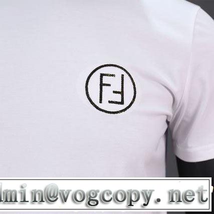 FENDI フェンディ 半袖Tシャツ 2色可選 春夏の流行り2019新品 一気にトレンド感満載な着こなし
