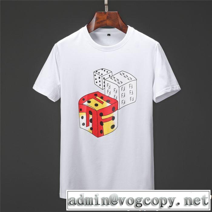 大人の華やかさを演出 2019年春夏のトレンドアイテム FENDI フェンディ 半袖Tシャツ 2色可選