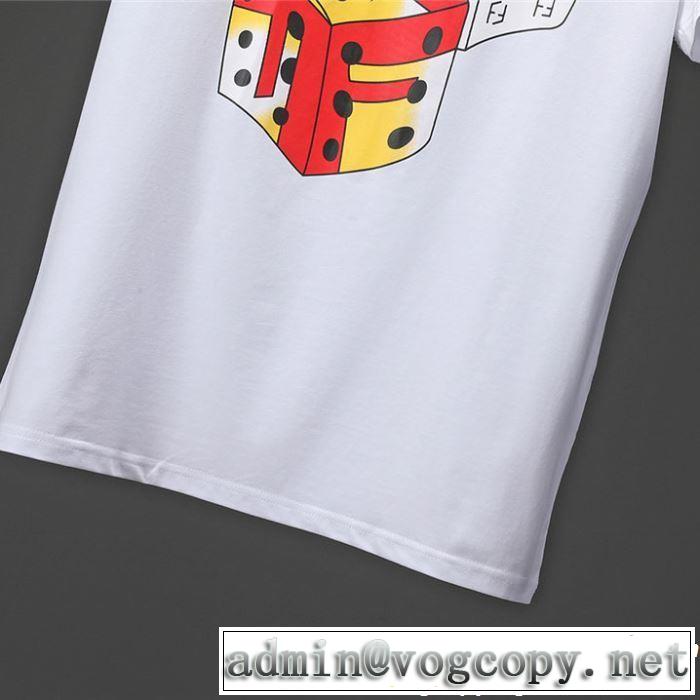 大人の華やかさを演出 2019年春夏のトレンドアイテム FENDI フェンディ 半袖Tシャツ 2色可選